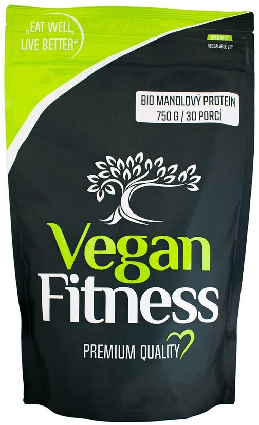 100% BIO Mandľový Protein 750 g - Vegan Fitness