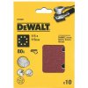 Dewalt DT3022 papier brúsny 115x115mm p80 dierovaný suchý zips 10ks