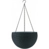 Keter Závesný kvetináč Sphere antracit pr. 35 cm