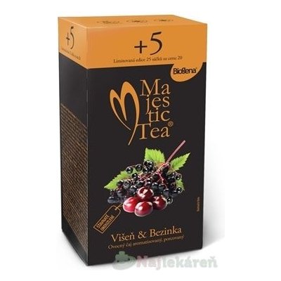 Biogena Majestic Tea Višňa & Baza, 25x2,5 g