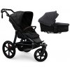 TFK ProA 2v1 Black Combi carrycot + Seat unit Hlboká vanička Premium Black