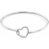 Tommy Hilfiger Pevný oceľový náramok so srdiečkom Minimal Hearts 2780754