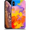 Picasee silikónový prehľadný obal pre Apple iPhone XS Max - Bubbles