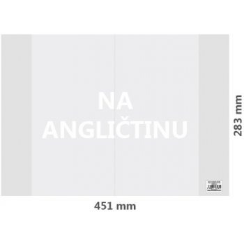 Obal na angličtinu PVC transparentný 451x283 mm