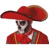 Sombrero klobúk červený filc