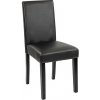 Kožená jedálenská stolička Kelly v čiernej farbe