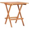 Skladacie bistro stolík 60 × 60 × 65 cm masívne tíkové drevo