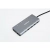 Canyon DS-12, Multiport Docking Station, 13 portov, 1xUSB-C 100W+3xUSB3.0+1xUSB 2.0+2xHDMI+1xVGA+1xRJ45+1xaudio 3,5mm CNS-TDS12