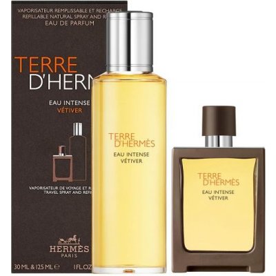 Hermes Terre D`Hermes Eau Intense Vetiver EDP 30 ml (plnitelný) + náplň 125 ml darčeková sada