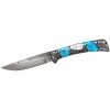 Damaškový outdoorový skladací nôž COLUMBIA DB3159-Modrá KP32804