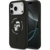 Karl Lagerfeld Liquid Silicone Karl and Choupette MagSafe zadný kryt pre iPhone 17 Pro Max Black
