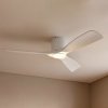 Lucande Smart LED stropný ventilátor Moneno, biely, DC, Tuya - 10022122
