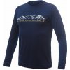 SENSOR MERINO ACTIVE PT MOUNTAINS pánske tričko dl.rukáv deep blue Veľkosť: S