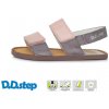 Detské kožené sandálky barefoot D.D.step Lavender G076-356C 36