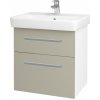 Dreja Umývadlová skrinka Q MAX SZZ2 60 - N01 Biela lesk / Úchytka T01 / M05 Béžová mat