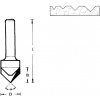 HIKOKI DRÁŽKOVACIA FRÉZA TVARU V 754087