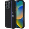 BMW - Hardcase Silicone Hexagon Blue Line MagSafe silikónový obal na iPhone 16 Pro - čierny KF2345248
