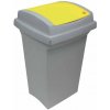 Odpadkový kôš na triedený odpad, žltá, 50 l