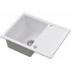 Ruvetti Axel granitový drez 65x50 cm biela 3001AX_WH120_W