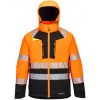 Portwest DX430 DX4 Hi Vis Reflexná zimná bunda oranžová čierna