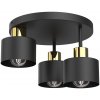 Luminex Stropné svietidlo PARKLA 3xE27/15W/230V čierna/zlatá LU9855 + záruka 3 roky zadarmo + záruka 3 roky zadarmo