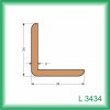 KODREFA Vonkajšia rohová lišta 34 x 34 mm, smrek L3434 /2,5 m/ – cena za ks