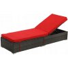 Záhradné lehátko Garden Line ABI3555 - červené