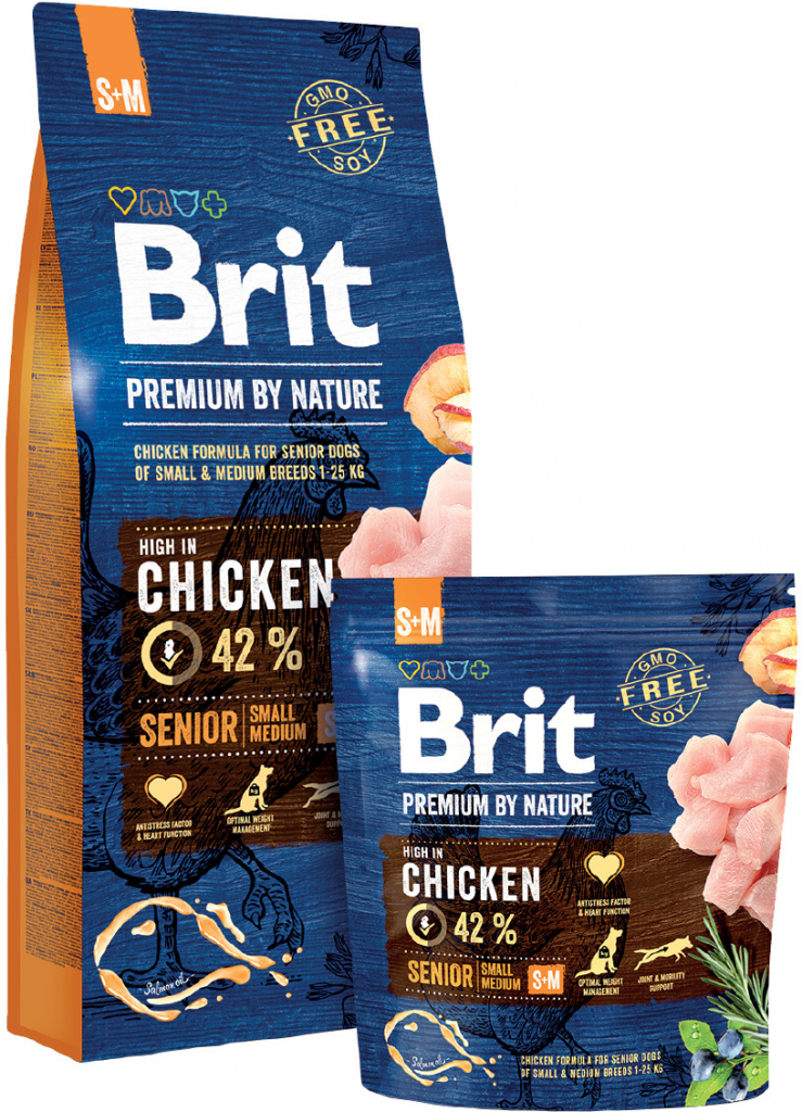 Brit Premium by Nature Senior S + M 15 kg
