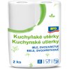 Aro Kuchynské utierky 2-vrstvové, 2x50 útržkov