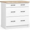 Ak furniture Kuchynská skrinka Olivia S 80 cm 3S biela