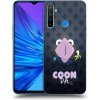Picasee silikónový čierny obal pre Realme 5 - COONDA chlupatka - tmavá