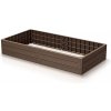 Vyvýšený záhon Prosperplast BASE WOODY hnědý 149,2 cm