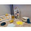 Detská polica domček Farba: Biela/Sonoma (veľká)