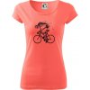Cyklo kostra - Dámske tričko Pure - M ( Korálová )