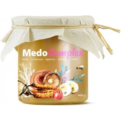 MycoMedica MedoComplex reishi cordyceps agaricus shiitake a acerola v Medu 400 g