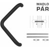 MPkovania FT - MADLO kód K14T Ø 32 mm UN pár, 382 mm, 350 mm, CIM - čierna matná (FNO)