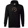 Tachometer cíti sa - 50 rokov - Mikina pánska Cape s kapucňou - 5XL ( Čierna )