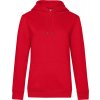 B&C | QUEEN Hooded, Dámska mikina s kapucňou, červená, XS