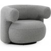 Normann Copenhagen Otočné kreslo Burra Lounge W. Return Outdoor Wander – sivé