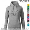 Mikina RANGER® - MAČKA - d Svetlošedá 4XL