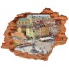 Fototapeta diera na stenu 3D Varšava poľsko 90x70 cm