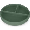 PETITEMARS PETITE&MARS Tanierik silikónový deliaci okrúhly Take&Match Misty Green 6m+