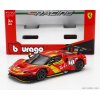 Bburago Ferrari 296 Gt3 3.0l Twin Turbo V6 N 71 Racing 2023 1:43 červená žltá