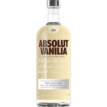 Absolut Vanília 38% 1 l (čistá fľaša)