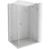 MEXEN/S - Lunar sprchovací kút dvere krídlové pravá 100 x 80, transparent, zlato 834-100-080-50-00-P