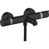 Hansgrohe Ecostat Comfort, termostatická vaňová batéria, čierna matná, HAN-13114670