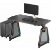 ULTRADESK Herný stôl BOOSTER, 136x70,5 cm, 75 cm, RGB podsvietenie, držiak slúchadiel aj nápojov UDESK-BO-BA/BB