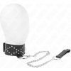 Kink - Necklace 65 cm With Leash With Silver Studs Model 3 Adjustable 36-43 cm X 5 cm
