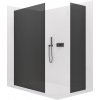 CERANO - Sprchová zástena Walk-in Crystal TL/P - 8 mm - bezvzperový systém - zlatá, grafitové sklo - 160x120x200 cm