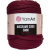 YarnArt Macrame Cord 5 MM Bordová 781